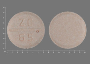 Pill ZC 65 Peach Round is Venlafaxine Hydrochloride