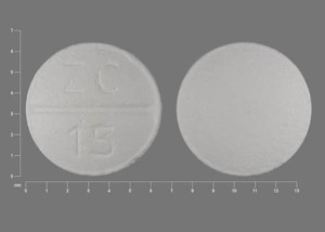 ZC 15 Pill Images (White / Round)