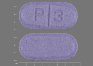 Pill P 3 Purple Capsule/Oblong is Pramipexole Dihydrochloride