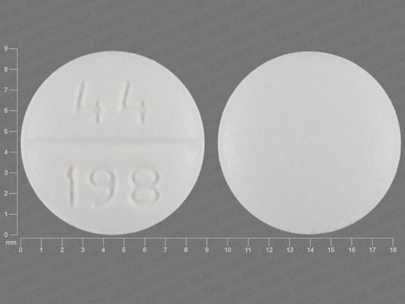 44 198 Pill White Round - Pill Identifier