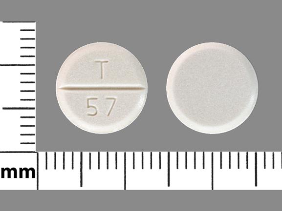 Pill T 57 White Round is Ketoconazole