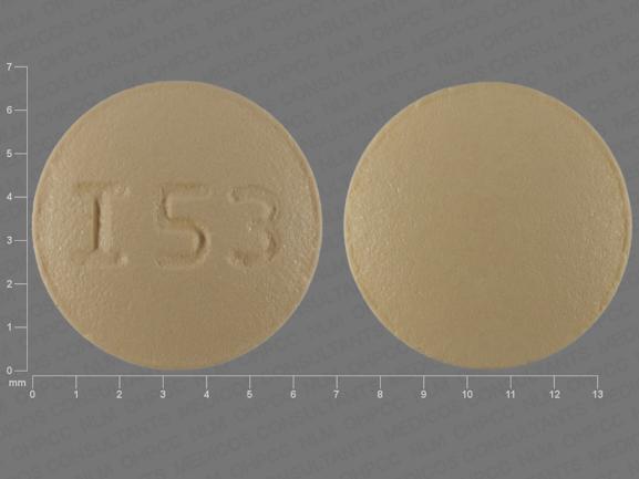 Pill I53 Yellow Round is Naratriptan Hydrochloride