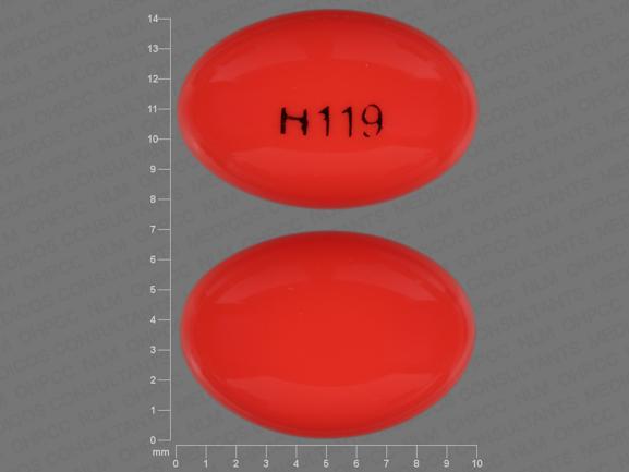 Pill H119 Red Oval is Calcitriol