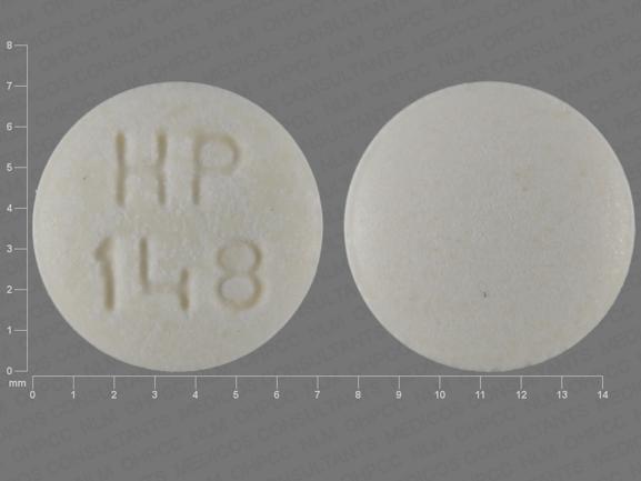 Pill HP 148 White Round is Acarbose