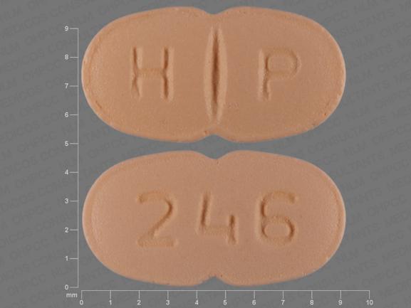 Pill H P 246 Orange Oval is Venlafaxine Hydrochloride