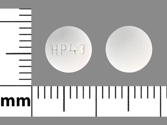 Pill HP 43 White Round is Leflunomide