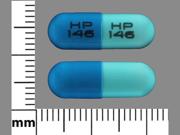 Pill HP 146 HP 146 Blue Capsule/Oblong is Acyclovir