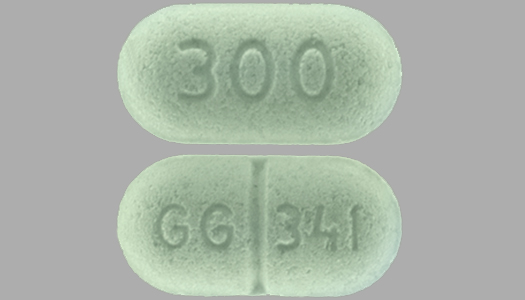 Pill GG 341 300 Green Oval is Levo-T