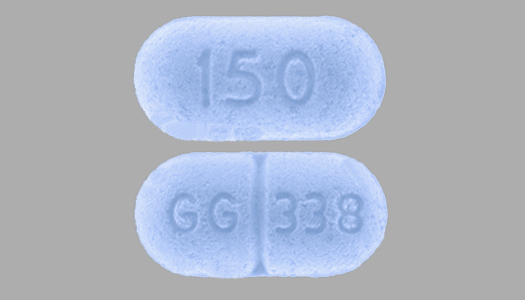 Pill GG 338 150 Blue Oval is Levo-T