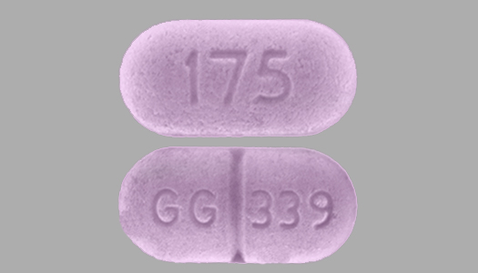 Pill GG 339 175 Purple Elliptical/Oval is Levo-T