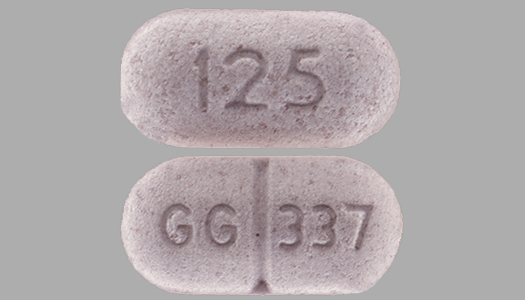 Pill GG 337 125 Brown Oval is Levo-T