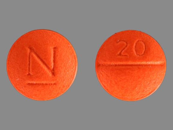 N Pill Images Orange Round