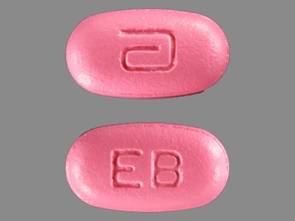 Pill a EB Pink Oval is Erythromycin