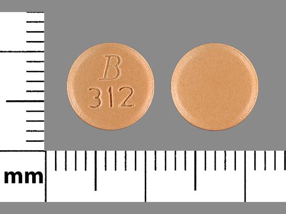 Pill B 312 is Doxycycline Hyclate 100 mg