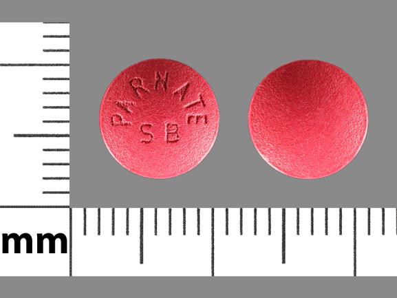 Pill PARNATE SB Red Round is Tranylcypromine Sulfate