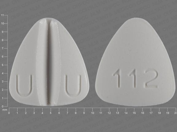 Pill U U 112 White Three-sided is Lamotrigine