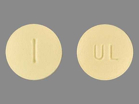 Pill UL I Yellow Round is Bisoprolol Fumarate and Hydrochlorothiazide