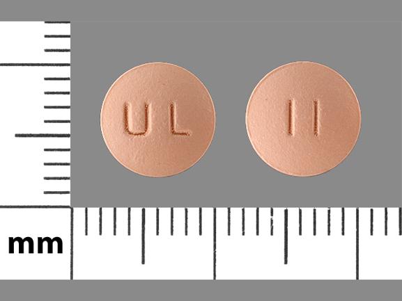 Pill UL II Pink Round is Bisoprolol Fumarate and Hydrochlorothiazide