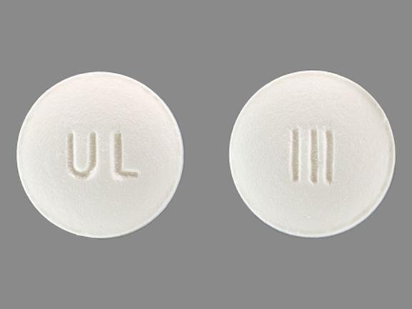 Pill UL III White Round is Bisoprolol Fumarate and Hydrochlorothiazide
