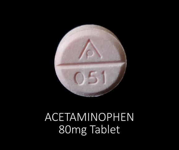 Acetaminophen 80 mg AP 051