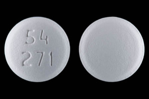 Pill 54 271 White Round is Clarithromycin