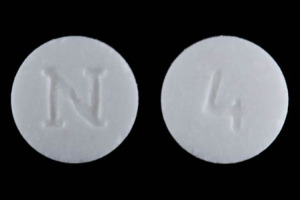 Pill N 4 White Round is Nitrostat