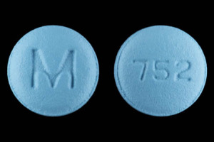 Pill M 752 Blue Round is Fexofenadine Hydrochloride