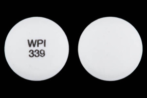 Pill WPI 339 White Round is Diclofenac Sodium Delayed Release