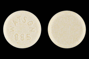 Pill WATSON 885 Yellow Round is Lisinopril