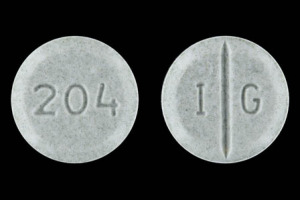 Pill IG 204 Green Round is Glimepiride