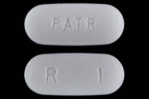 Pill PATR R 1 White Capsule/Oblong is Risperidone