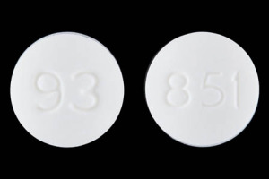Pill 93 851 White Round is Metronidazole