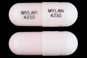 Pill MYLAN 4210 MYLAN 4210 Pink & White Capsule/Oblong is Fluoxetine Hydrochloride