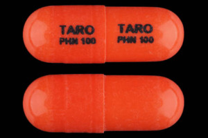 Pill TARO PHN 100 TARO PHN 100 Orange Capsule-shape is Phenytoin Sodium Extended