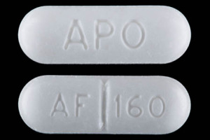 Pill APO AF160 White Capsule/Oblong is Sotalol Hydrochloride (AF)