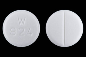 Pill W 924 White Round is Enalapril Maleate