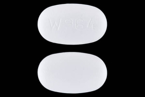 Pill W 964 White Elliptical/Oval is Azithromycin.