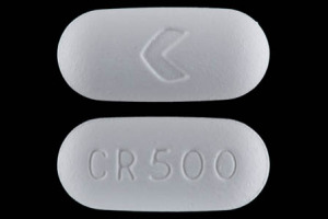 Ciprofloxacin hydrochloride 500 mg CR 500 >