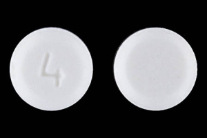 Pill 4 White Round is Nitroglycerin