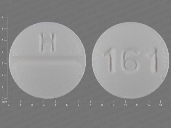 Pill H 161 White Round is Levocetirizine Dihydrochloride