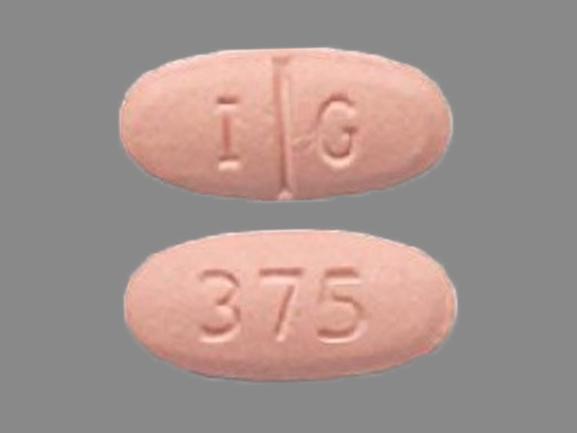 Pill I G 375 Pink Oval is Hydrochlorothiazide and Quinapril Hydrochloride