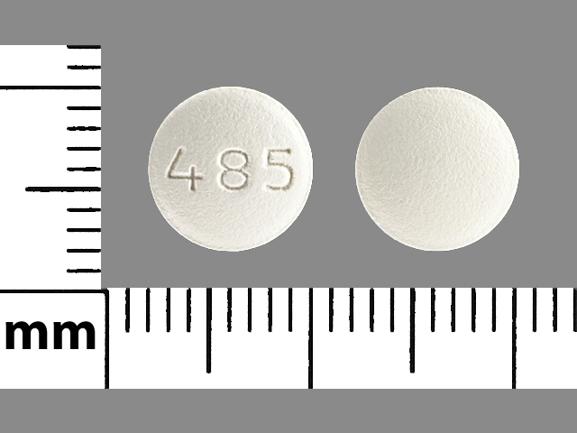 Pill 485 White Round is Bicalutamide