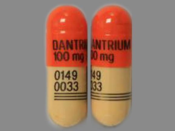 Dantrium 100 mg DANTRIUM 100 mg 0149 0033