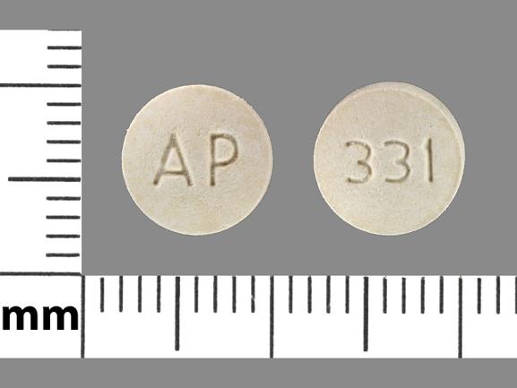 Pill AP 331 Tan Round is NP Thyroid 90