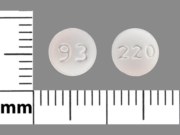 Pill 93 220 White Round is Bicalutamide