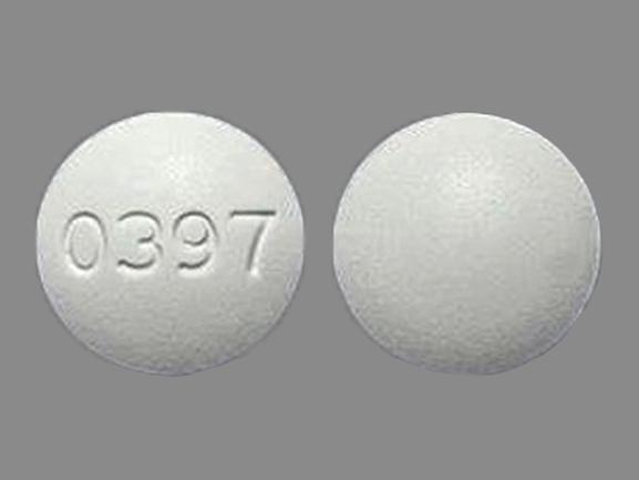 Pill 0397 White Round is Diclofenac Sodium and Misoprostol Delayed-Release