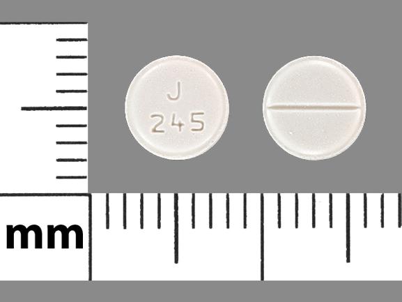 Pill J 245 White Round is Lamotrigine