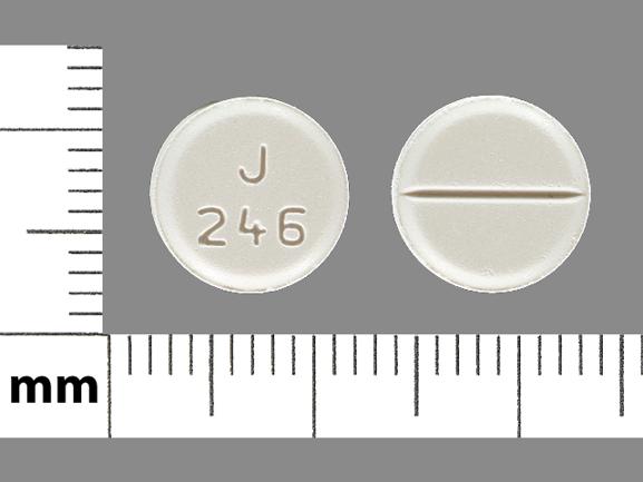 Pill J 246 White Round is Lamotrigine