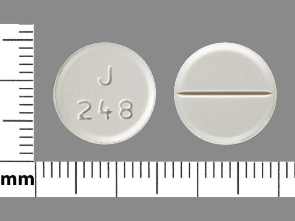 Pill J 248 White Round is Lamotrigine