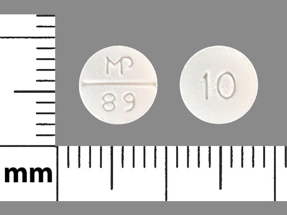 Pill MP 89 10 White Round is Minoxidil